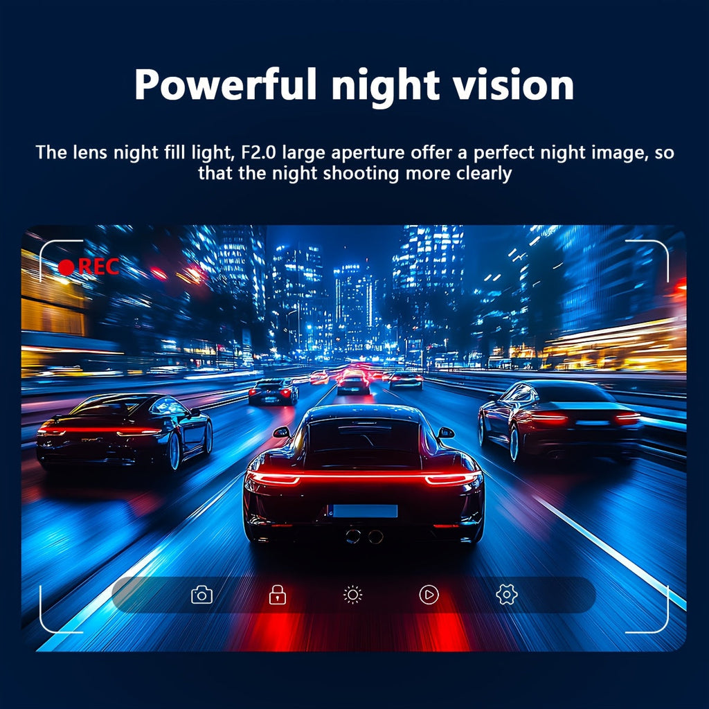 Dash Cam, Cámara para Auto con Visión Nocturna 1080P y Sensor G