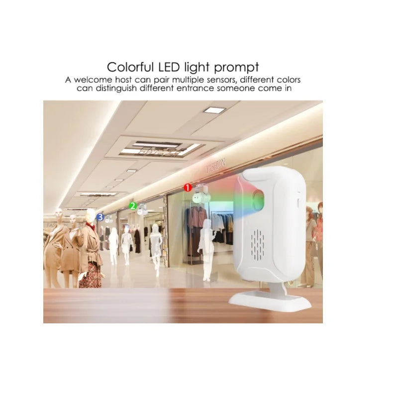 Timbre Inalámbrico con Sensor de Movimiento IR y 36 Tonos