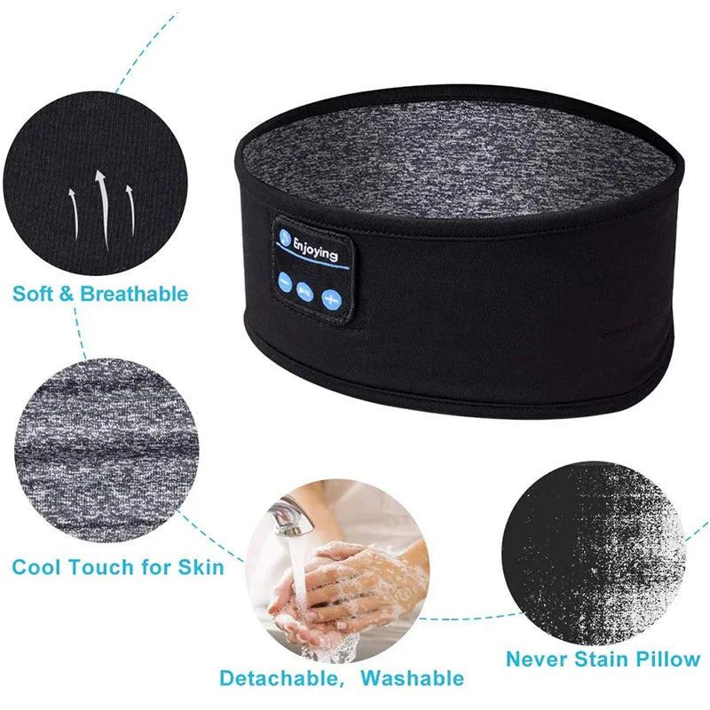 Audífonos de diadema inalámbricos con Bluetooth para dormir