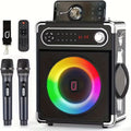 NNETM Portable Speaker with 2 Wireless Microphones